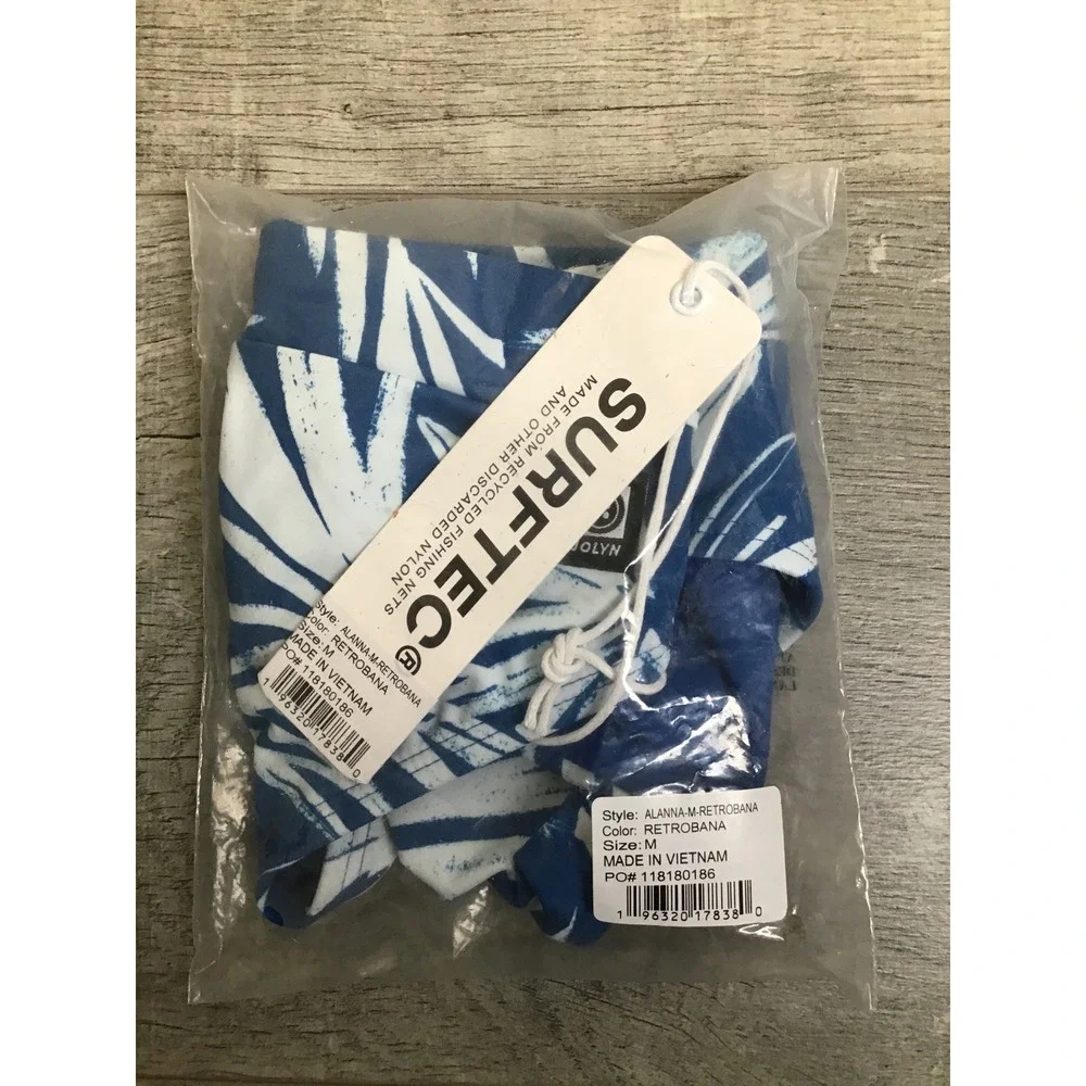 Surftec Women's RetroBana‎ Tropical Alanna Swim Bikini Bottom Size M NWT
